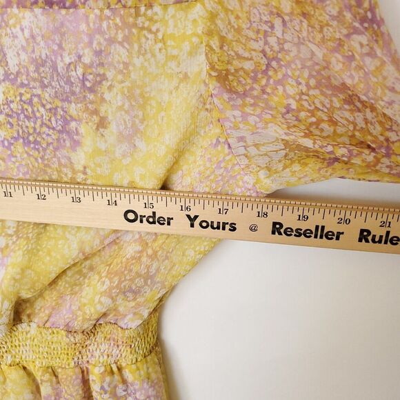 Steve Madden Women's Bb Dakota The Dreamy Mini Dress Size Large Yellow - Picture 13 of 15